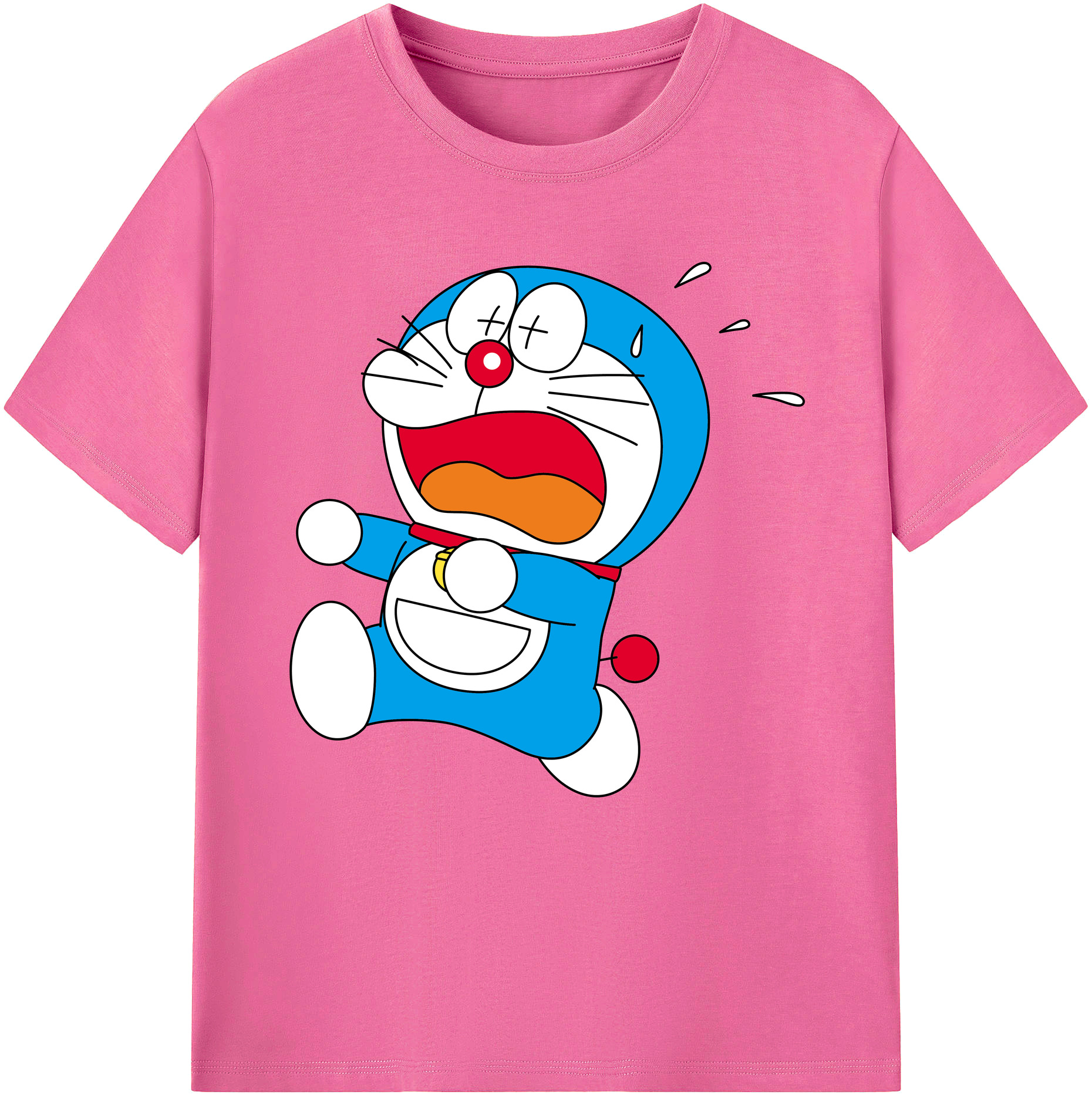 （画像用） ドラえもん Doraemon レディースカジュアルプリントTシャツ（綿100％）